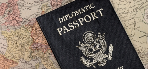 U.S. diplomatic passport.